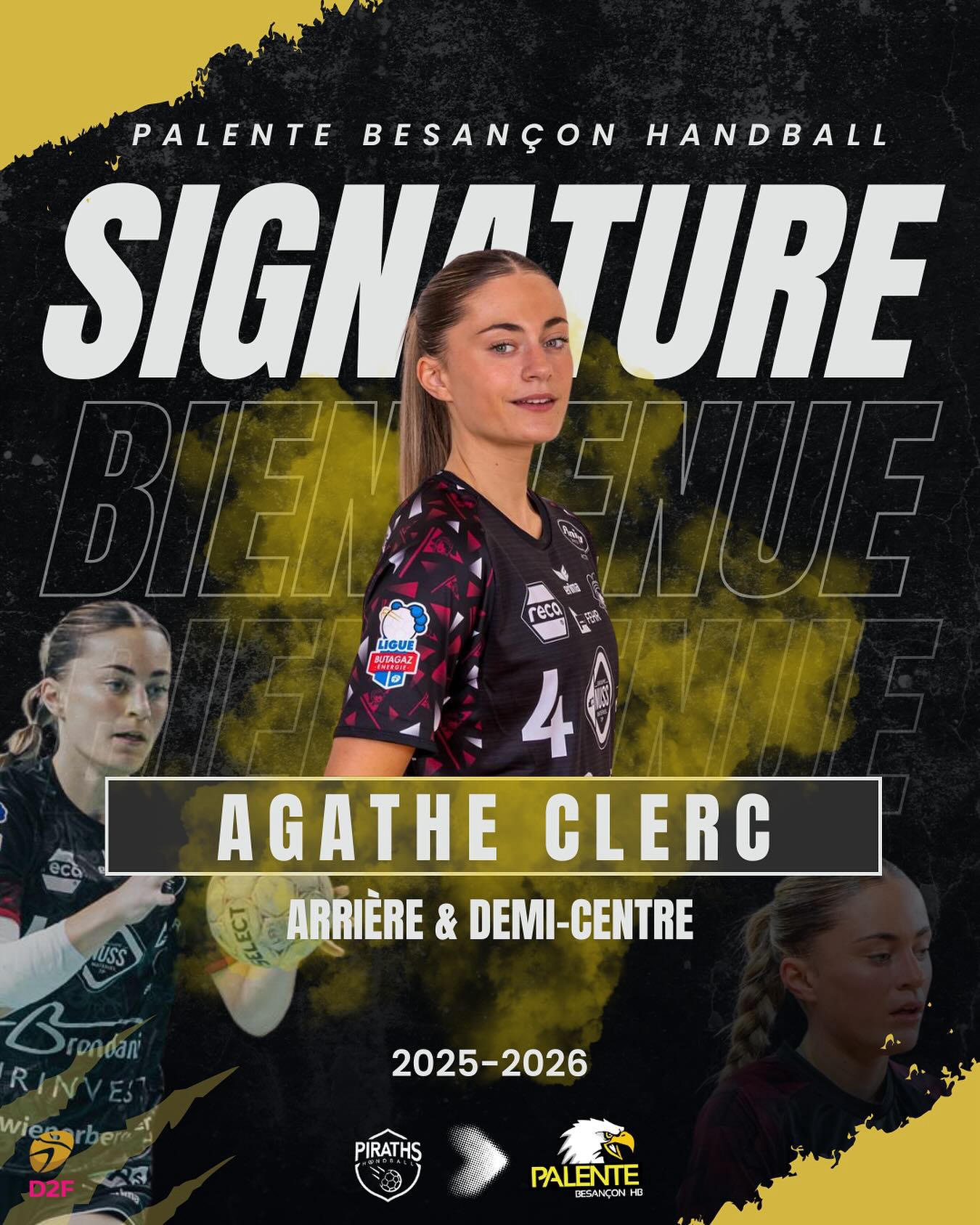 Handball Agathe Clerc Piraths Strasbourg ATH sur handbelles.fr