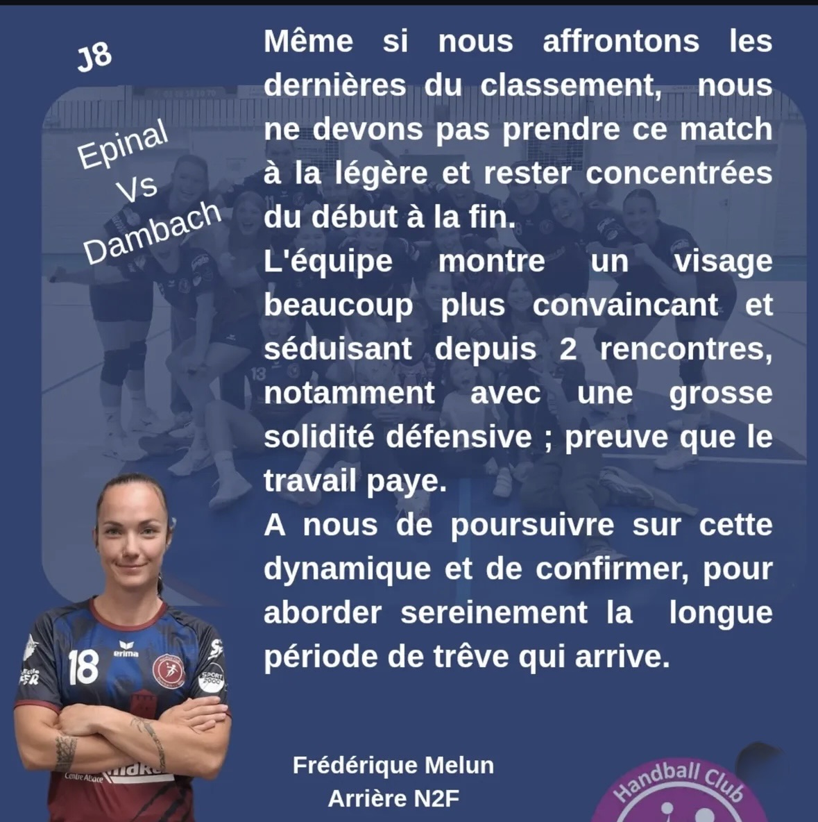 Handball féminin Dambach Le programme du week-end en Alsace sur handbelles.fr