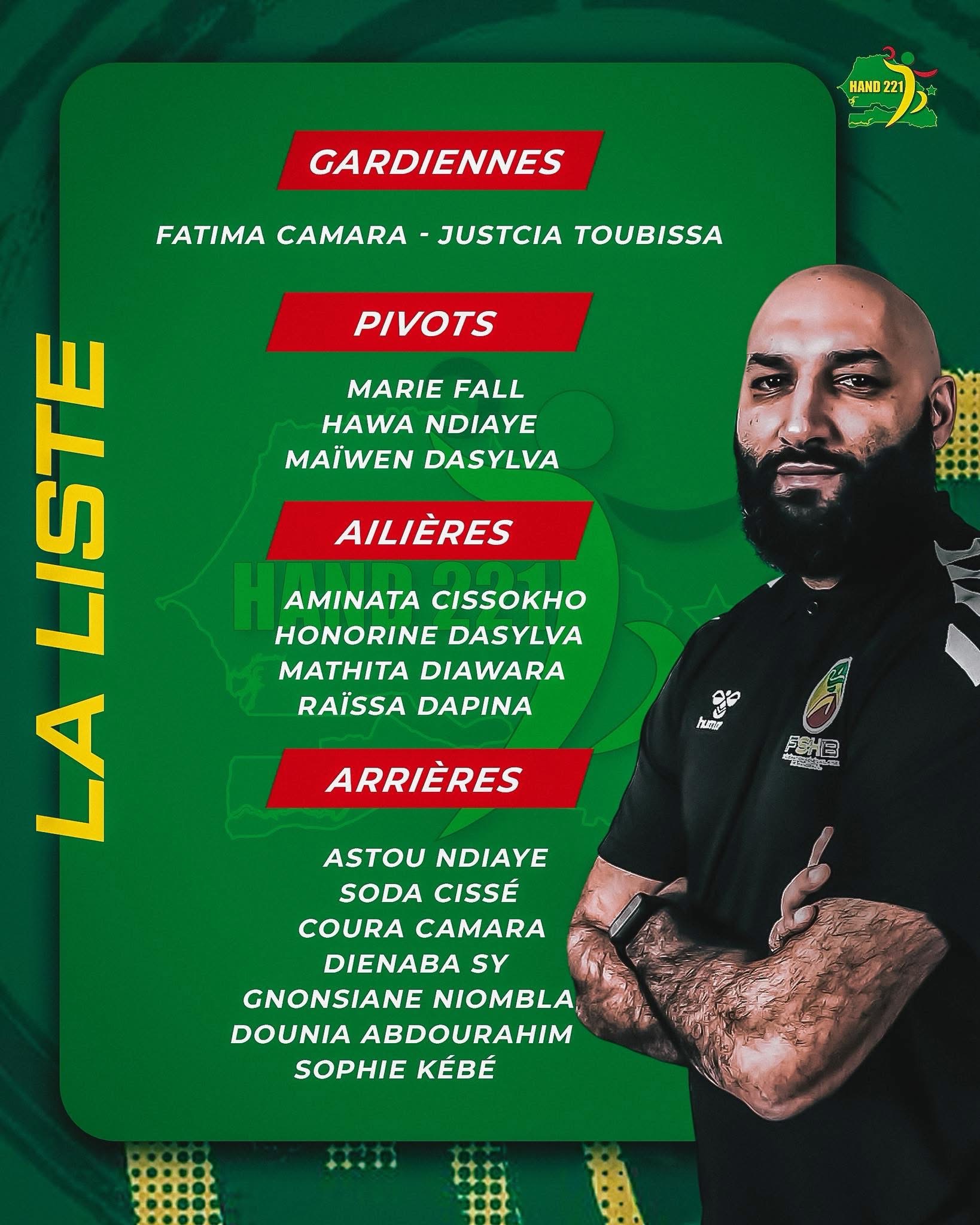 Handball féminin Sénégal sur handbelles.fr