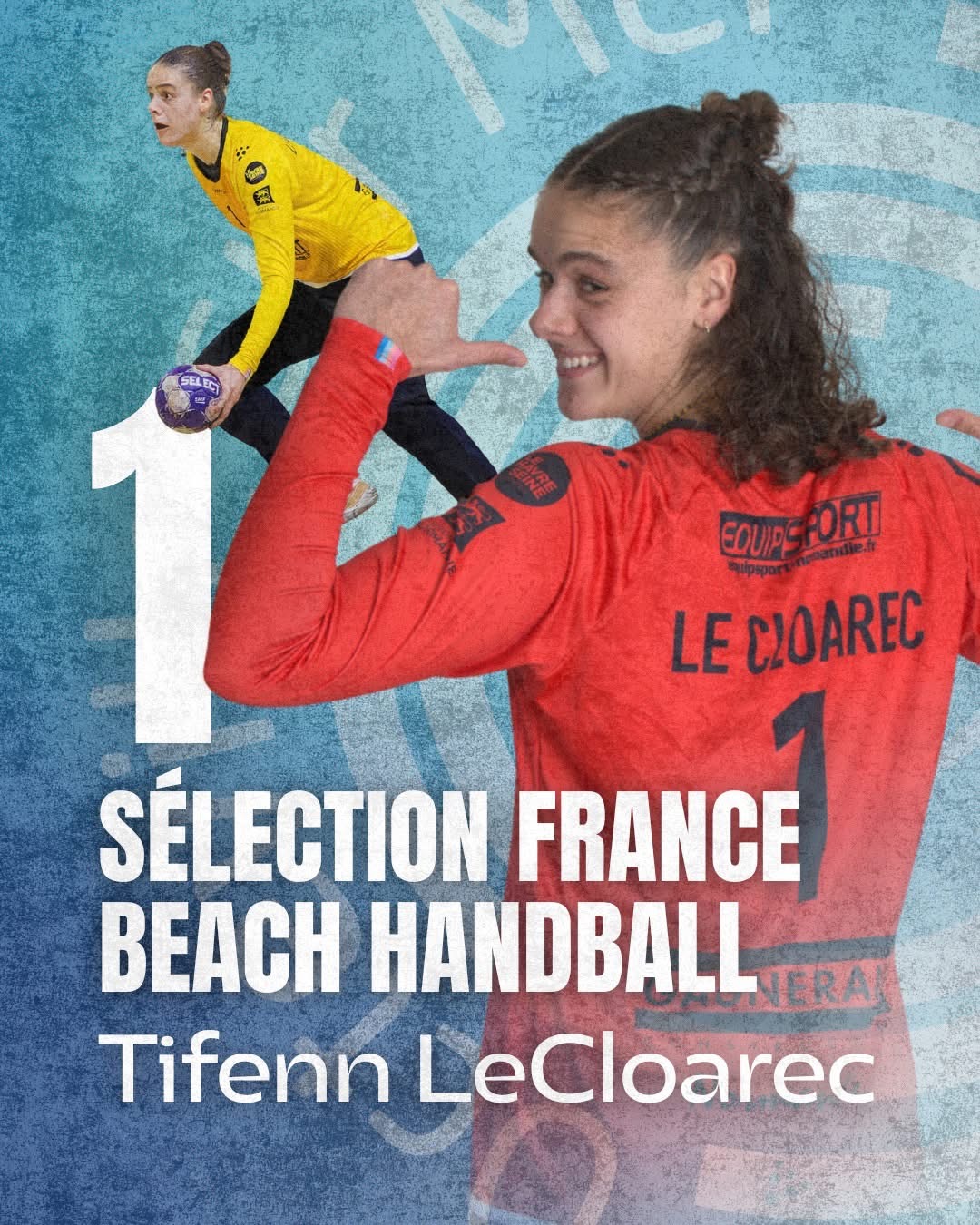 Handball féminin France Tifenn Le Cloarec sur handbelles.fr