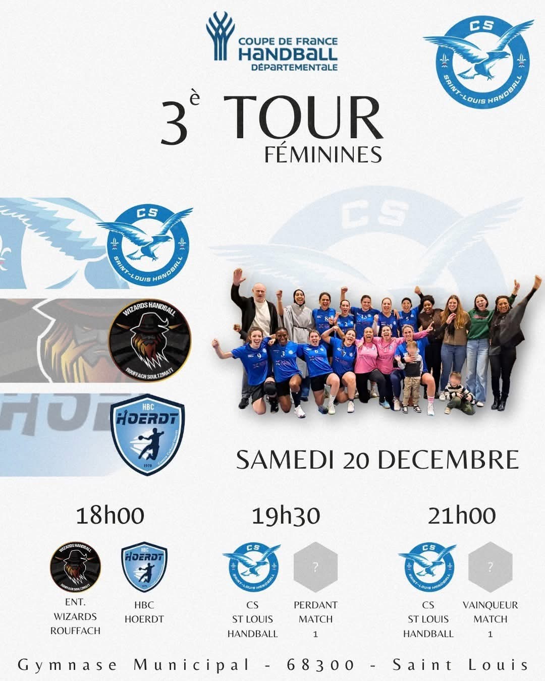 Handball féminin Coupe de France Saint-Louis sur handbelles.fr<br />
