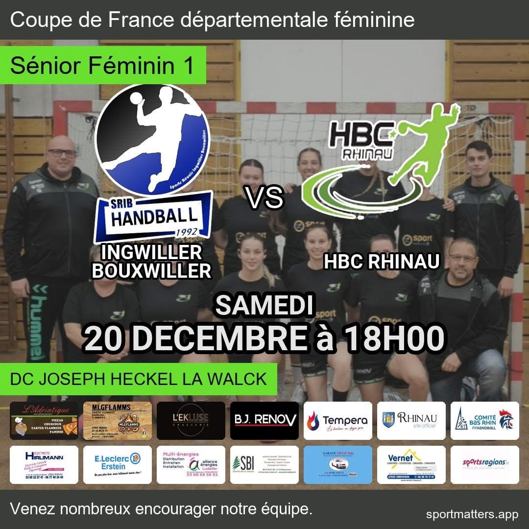 Handball féminin Coupe de France Rhinau sur handbelles.fr<br />
