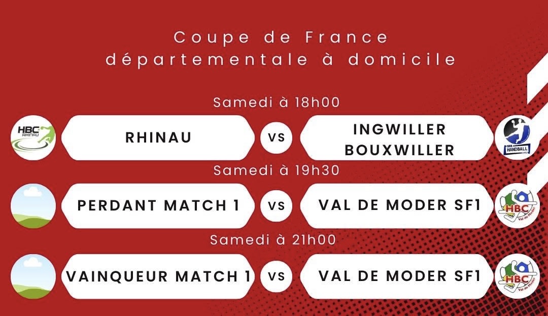 Handball féminin Coupe de France Val de Moder sur handbelles.fr<br />
