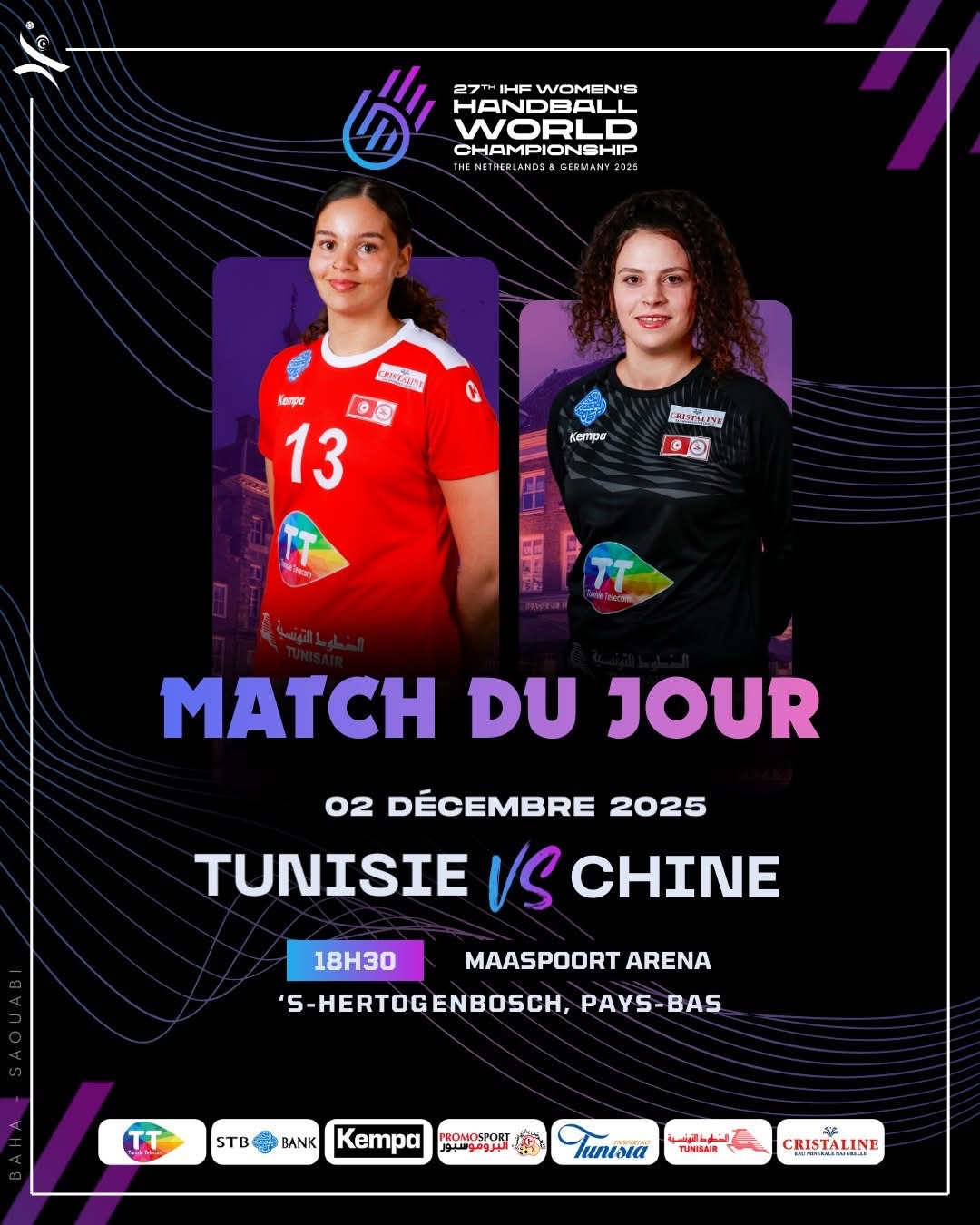 Yosr Mostefaoui, handball Tunisie, Mondial, Strasbourg ATH sur handbelles.fr<br />
