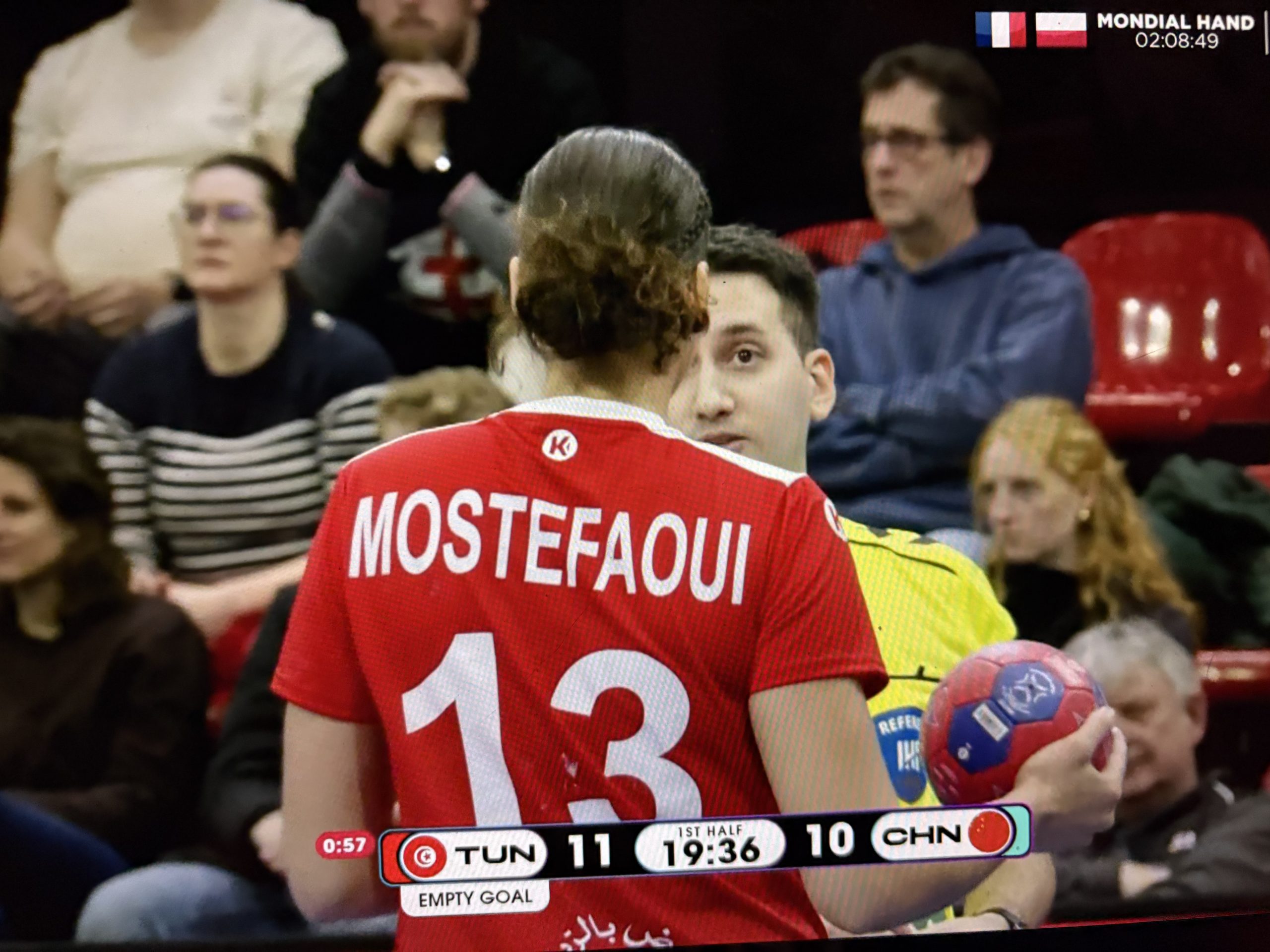 Yosr Mostefaoui, handball Tunisie, Mondial, Strasbourg ATH sur handbelles.fr<br />
