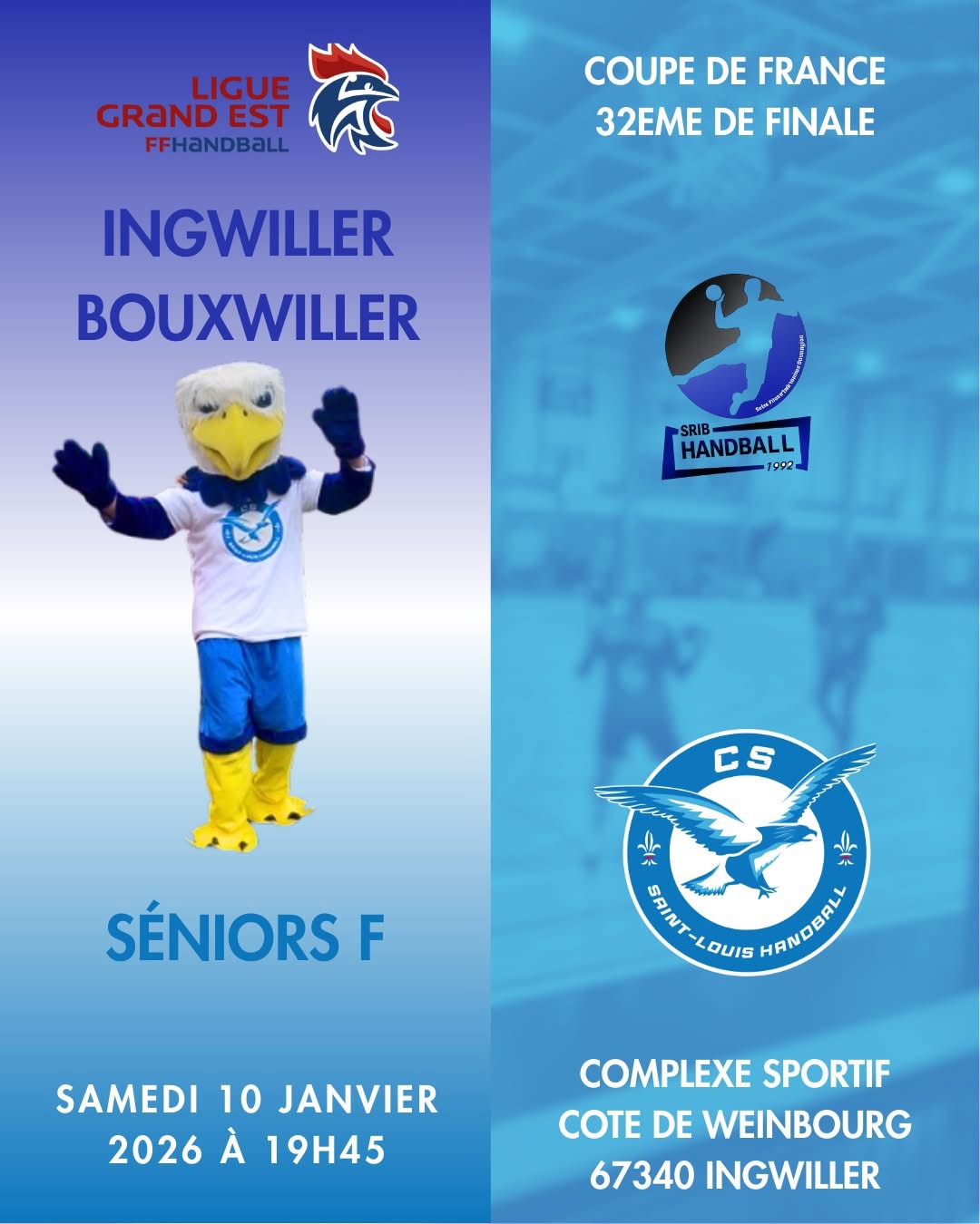 Handball Saint-Louis Le programme du week-end sur handbelles.fr