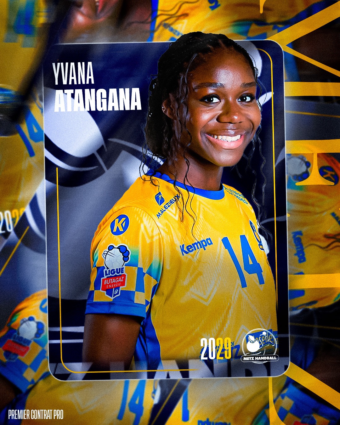 Yvana Atangana Handball Metz Strasbourg sur handbelles.fr