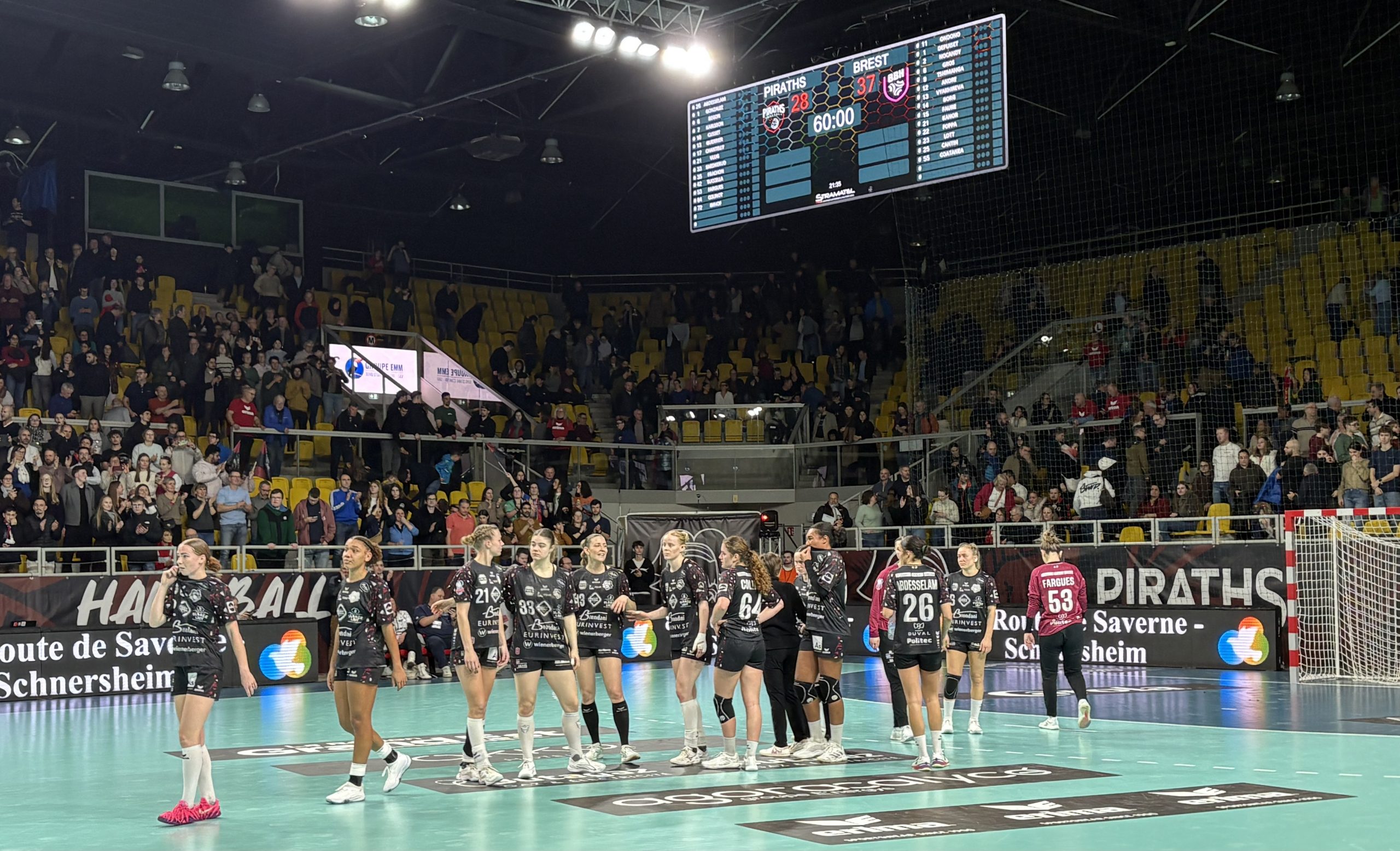 Piraths Strasbourg ATH - Brest handball au Rhenus sur handbelles.fr