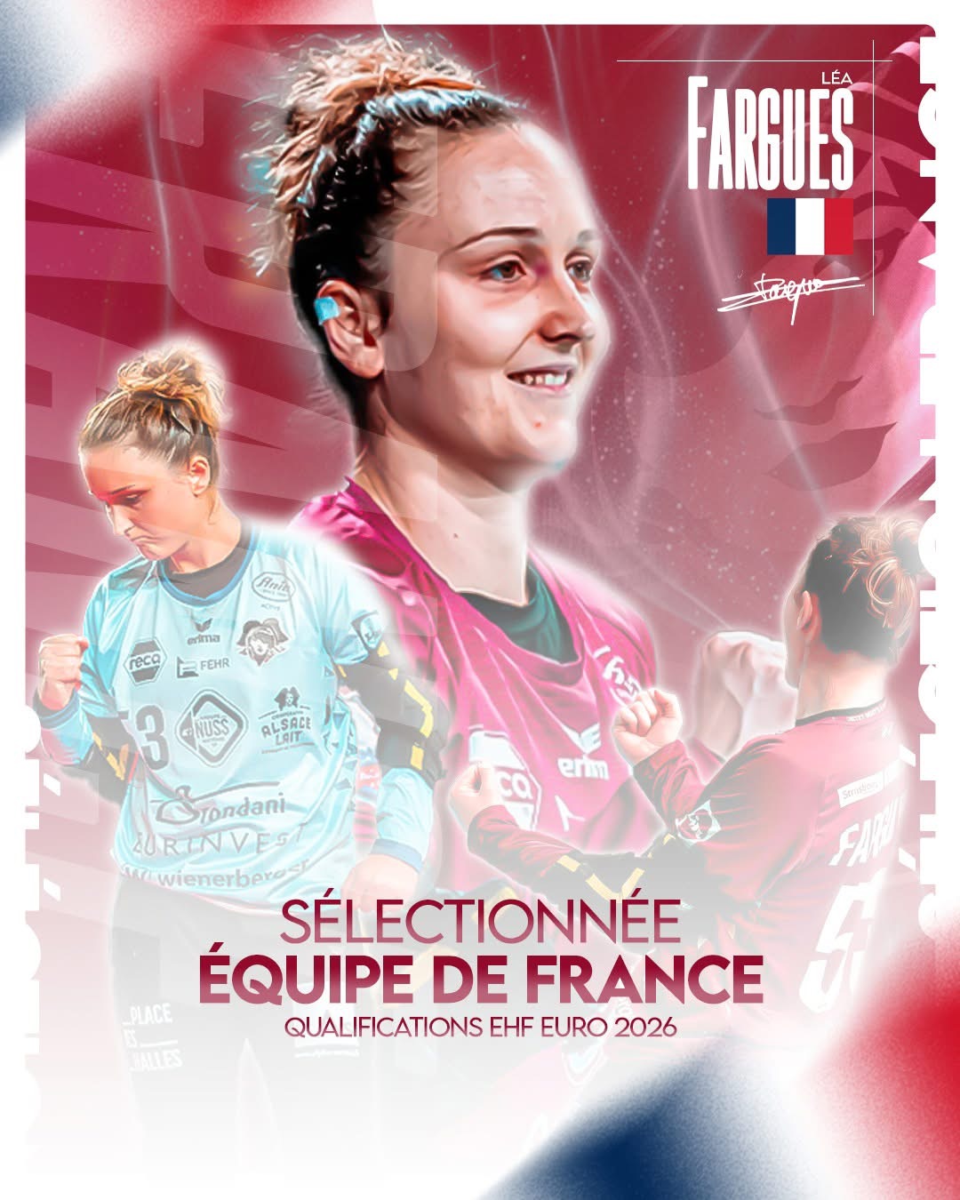 Léa Fargues Piraths Strasbourg ATH équipe de France de handball sur handbelles.fr