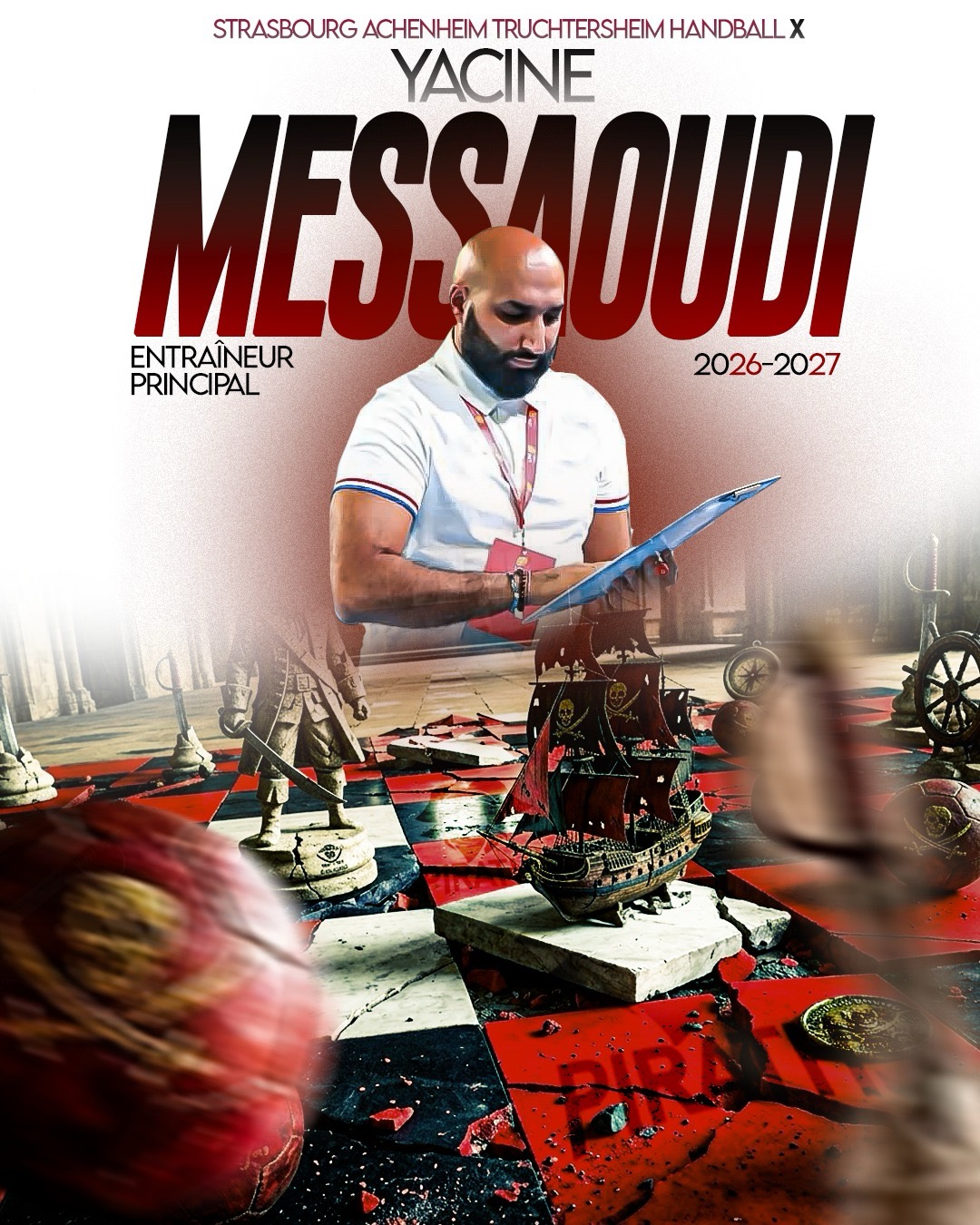 Yacine Messaoudi Piraths Strasbourg ATH handball sur handbelles.fr