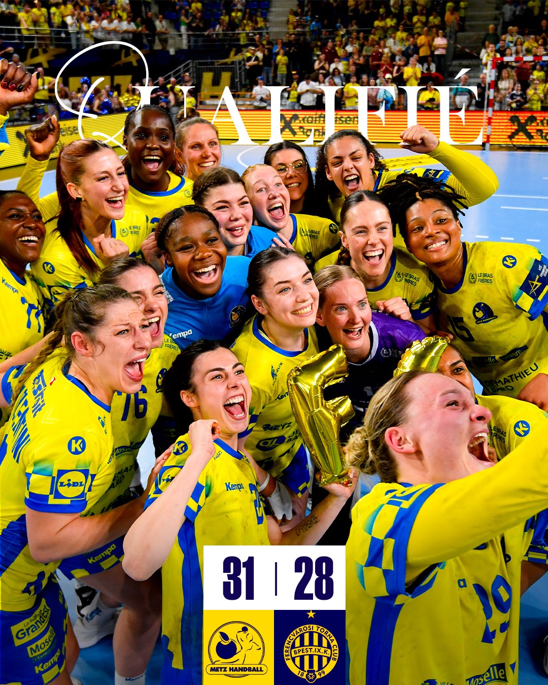 Metz handball Final 4 Ligue des champions sur handbelles.fr