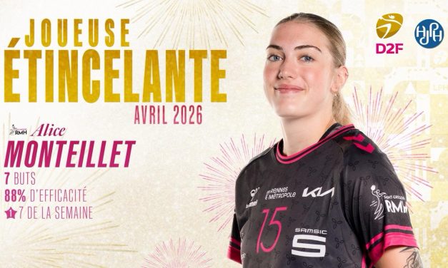 Alice Monteillet joueuse étincelante d’avril