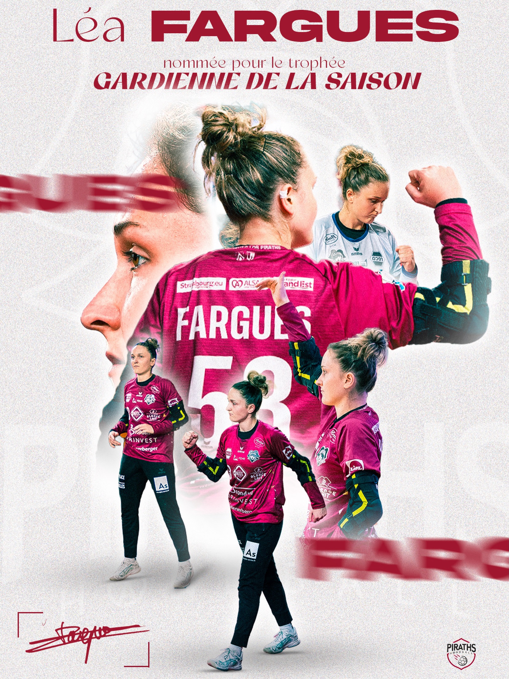 Léa Fargues Piraths Strasbourg ATH Handball sur handbelles.fr