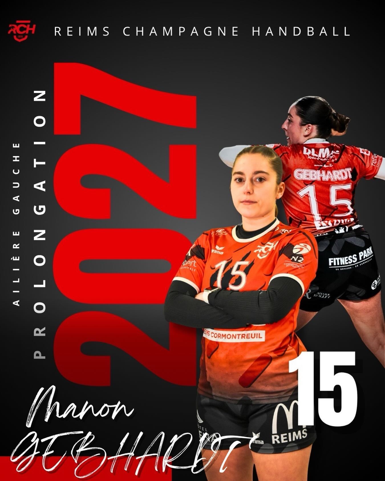 Manon Gebhardt Reims Handball sur handbelles.fr