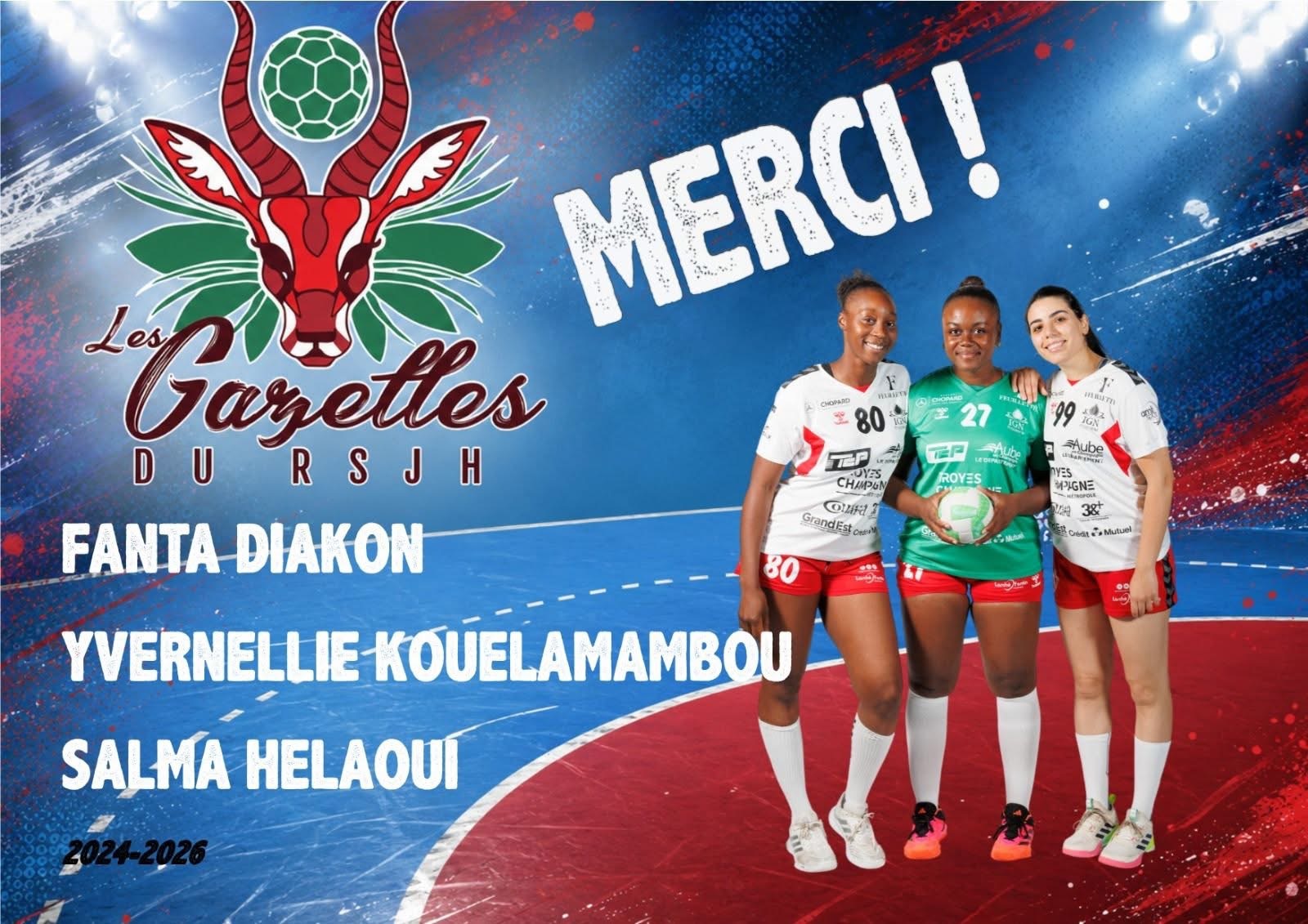 Fanta Diakhon et Yvernellie Kouelamambou Rosières/Saint-Julien handball sur handbelles.fr