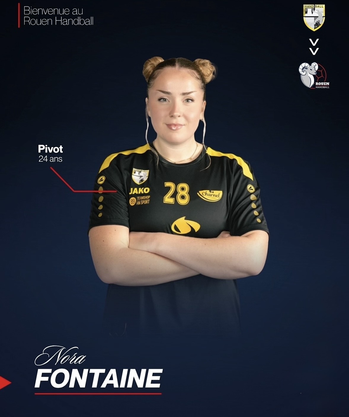 Nora Fontaine Rouen handball sur handbelles.fr