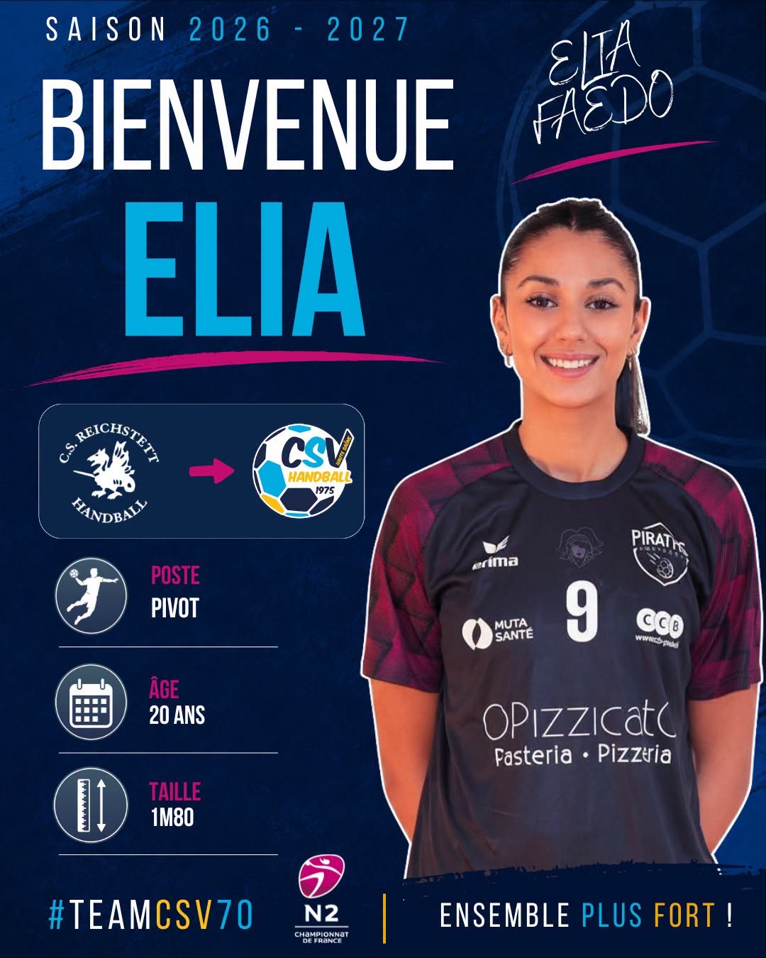 Elia Faedo Vesoul Reichstett handball sur handbelles.fr