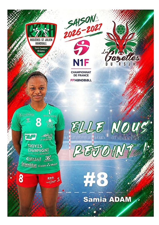 Samia Adam Rosières/Saint-Julien handball sur handbelles.fr