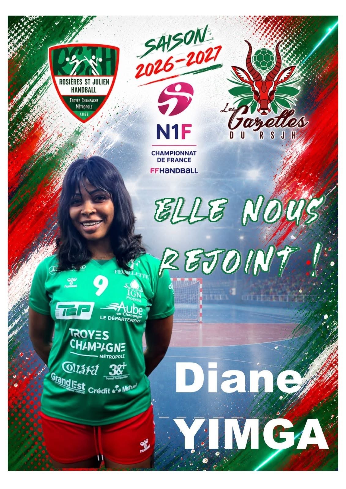 Diane Yimga Rosières/Saint-Julien handball sur handbelles.fr