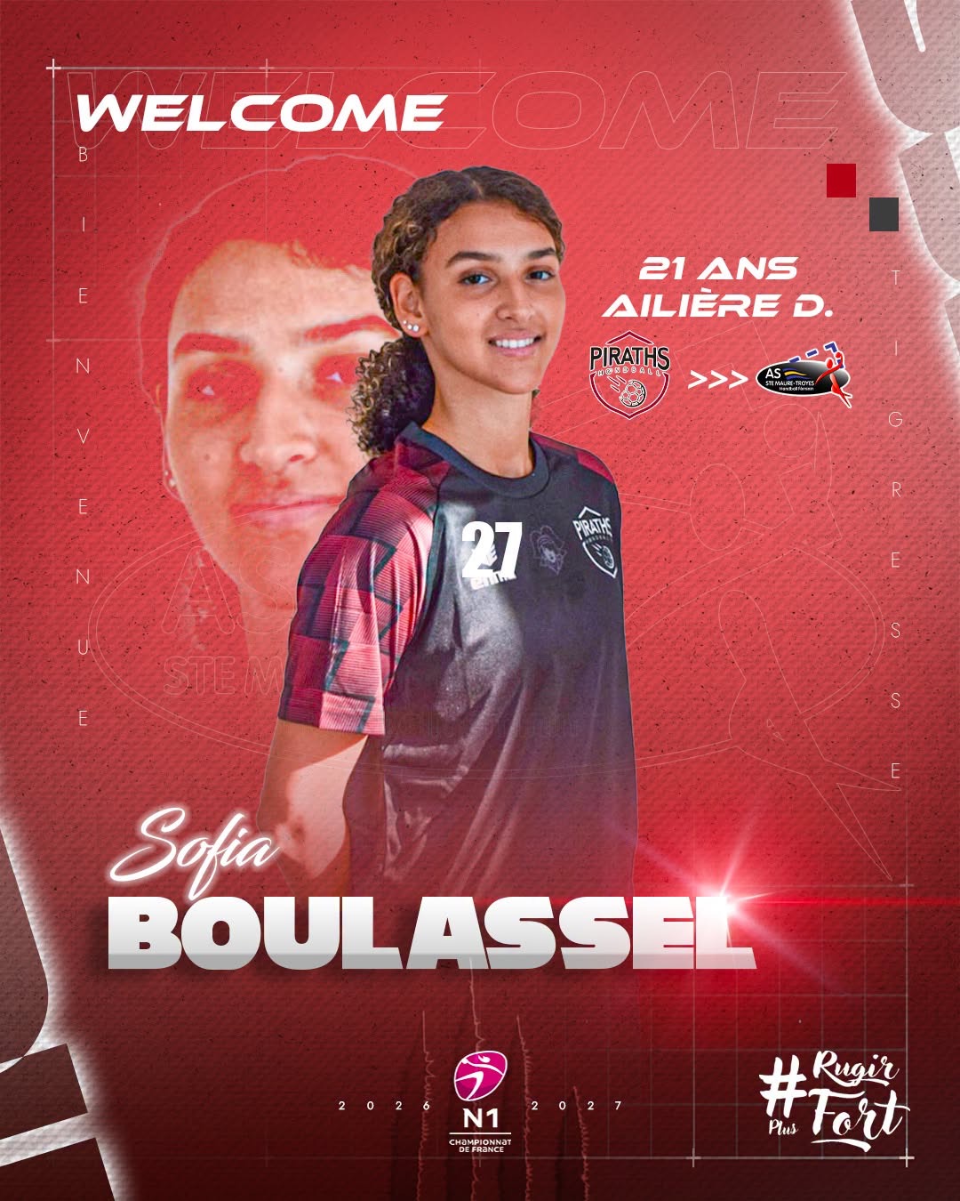Sofia Boulassel Sainte-Maure/Troyes handball sur handbelles.fr
