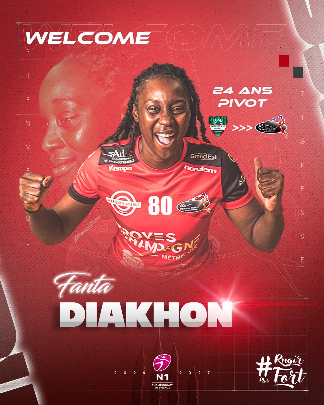 Fanta Diakhon Sainte-Maure/Troyes handball sur handbelles.fr