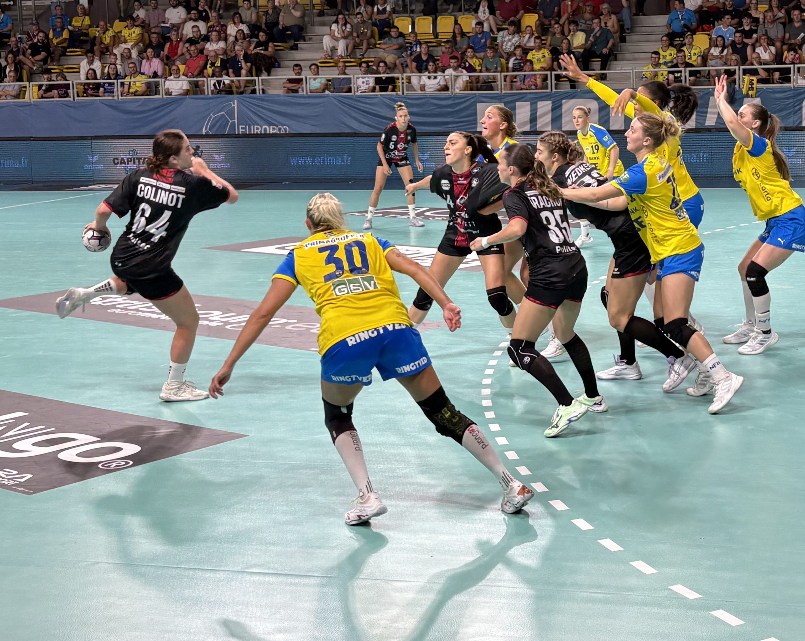 Lina Colinot Piraths handball Europ’A Cup Strasbourg Nykobing sur handbelles.fr