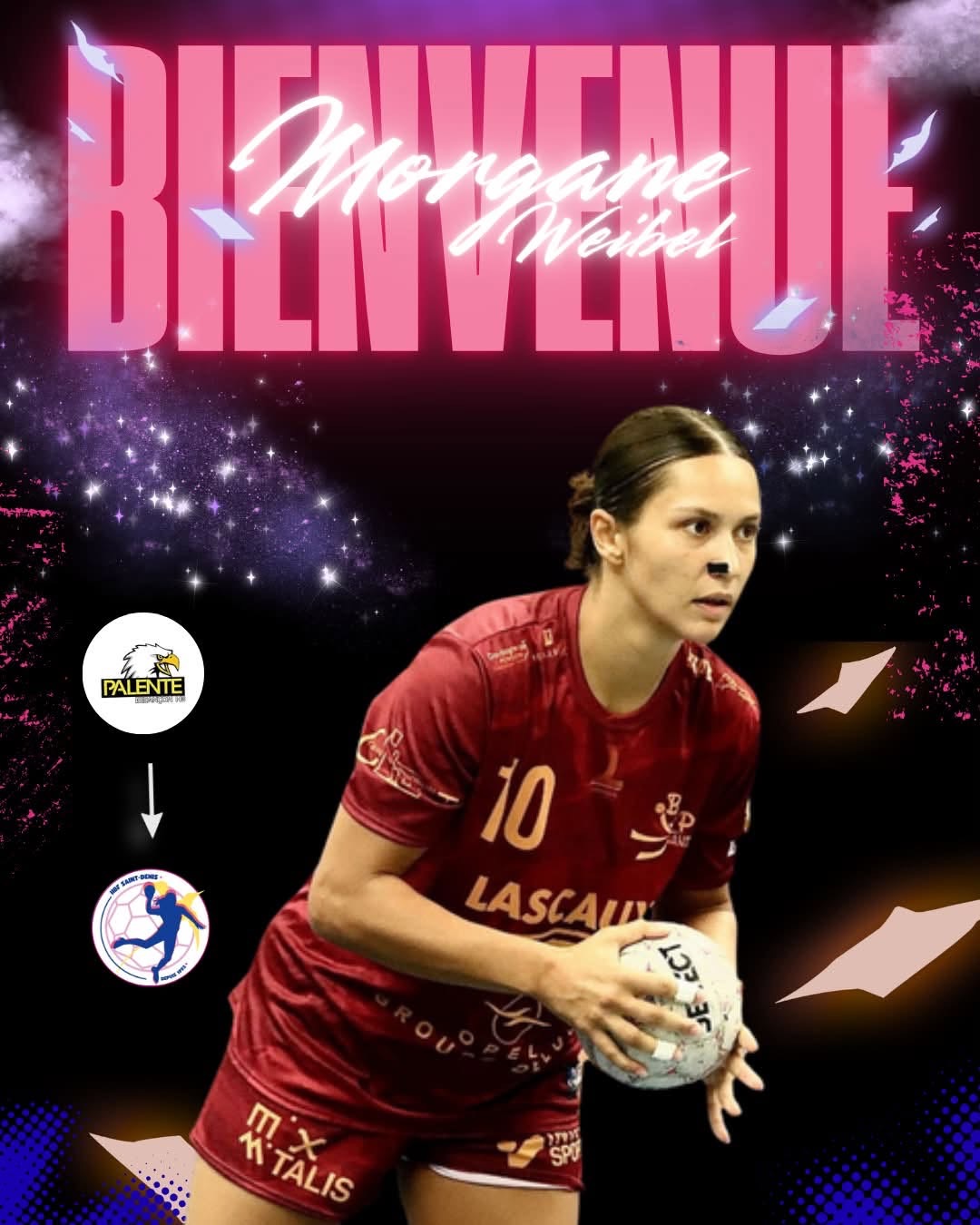 Morgane Weibel HBF Saint-Denis handball sur handbelles.fr