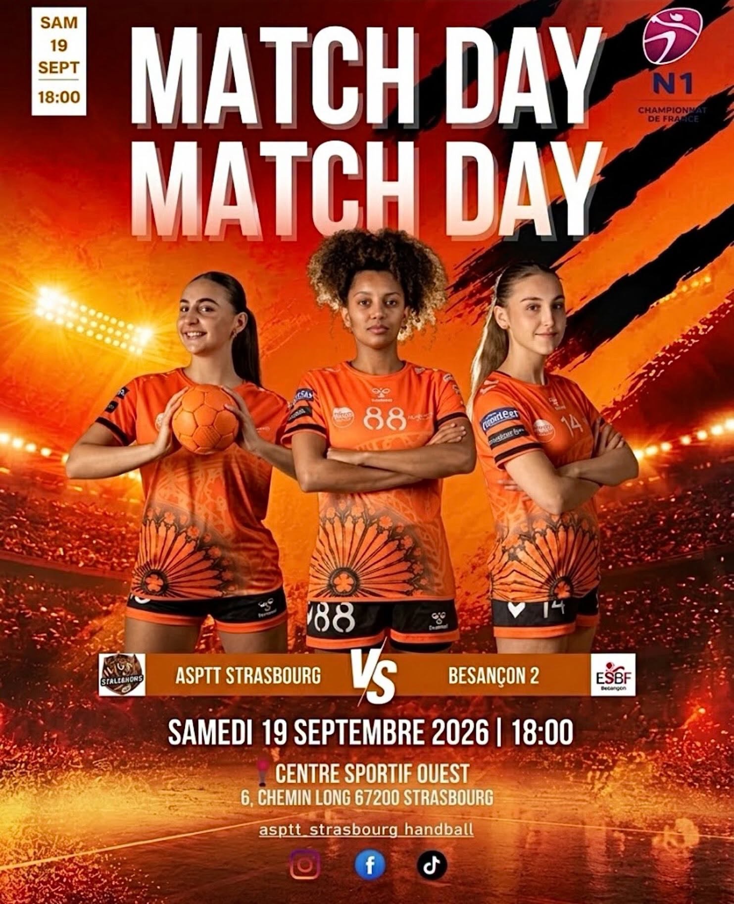 ASPTT Strasbourg handball Le programme du week-end sur handbelles.fr