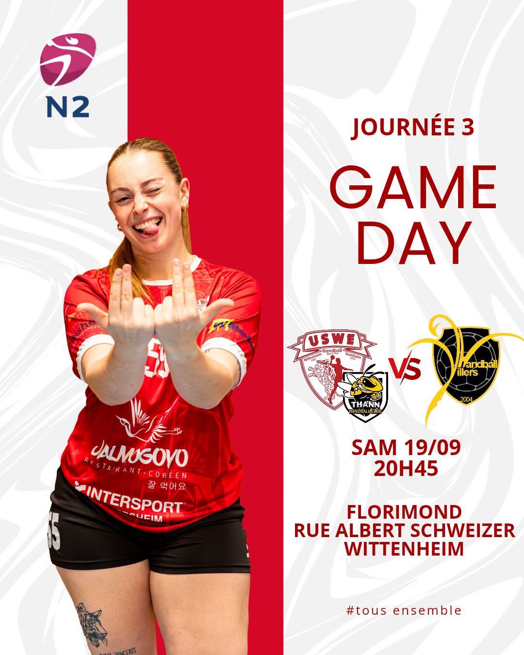 USWE Thann handball Le programme du week-end sur handbelles.fr