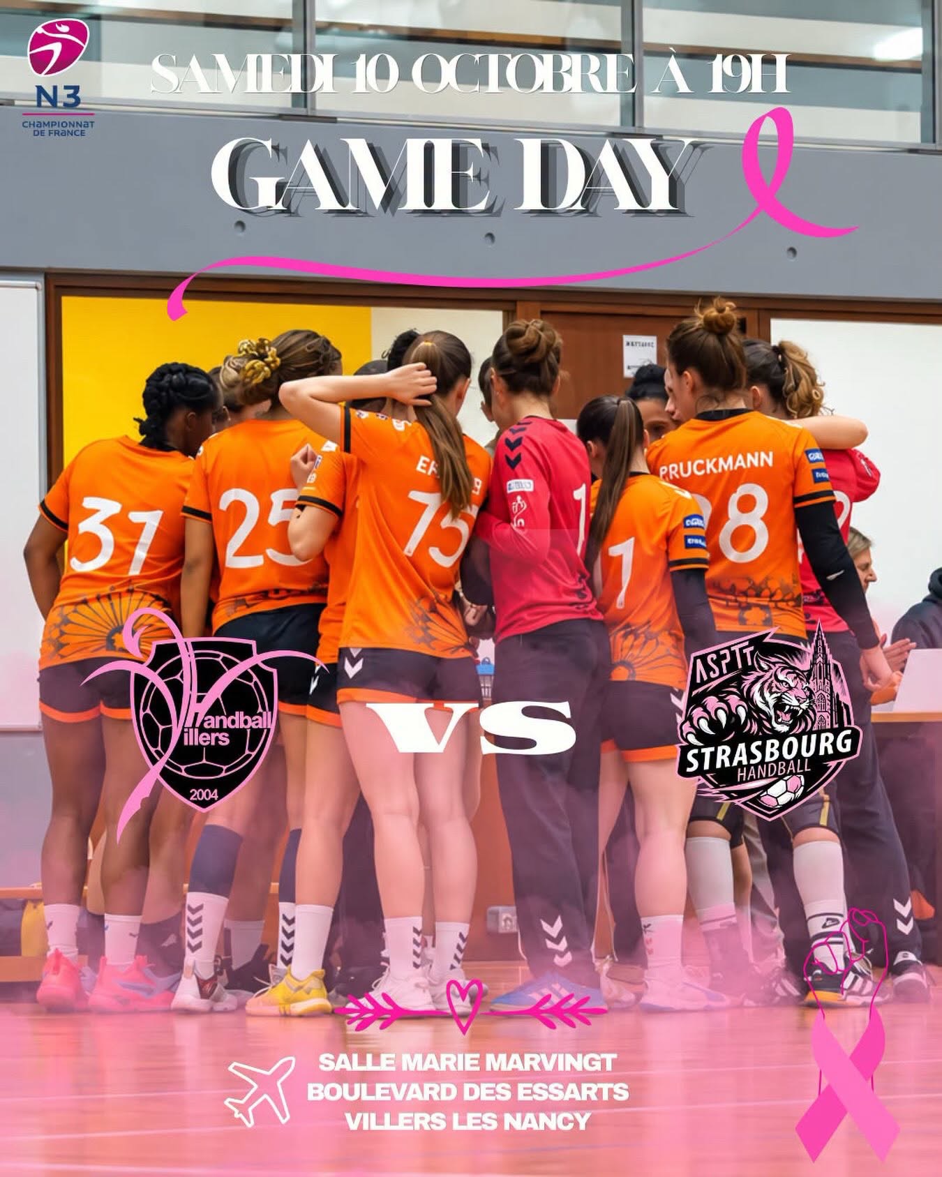 ASPTT Strasbourg handball Le programme du week-end sur handbelles.fr
