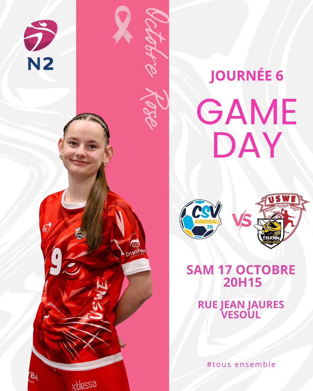 USWE Thann handball Le programme du week-end sur handbelles.fr